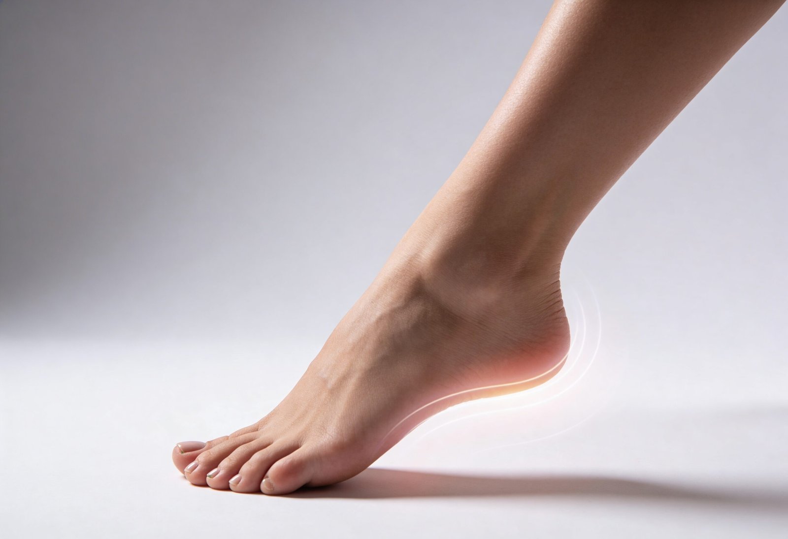 Heel and arch comfort detail