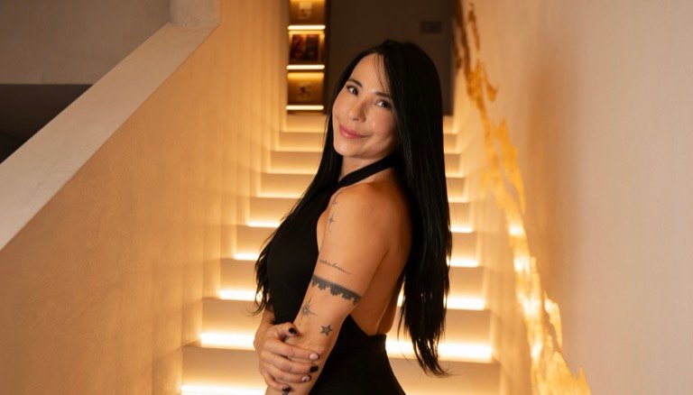 Botox & Filler Lab stairwell portrait