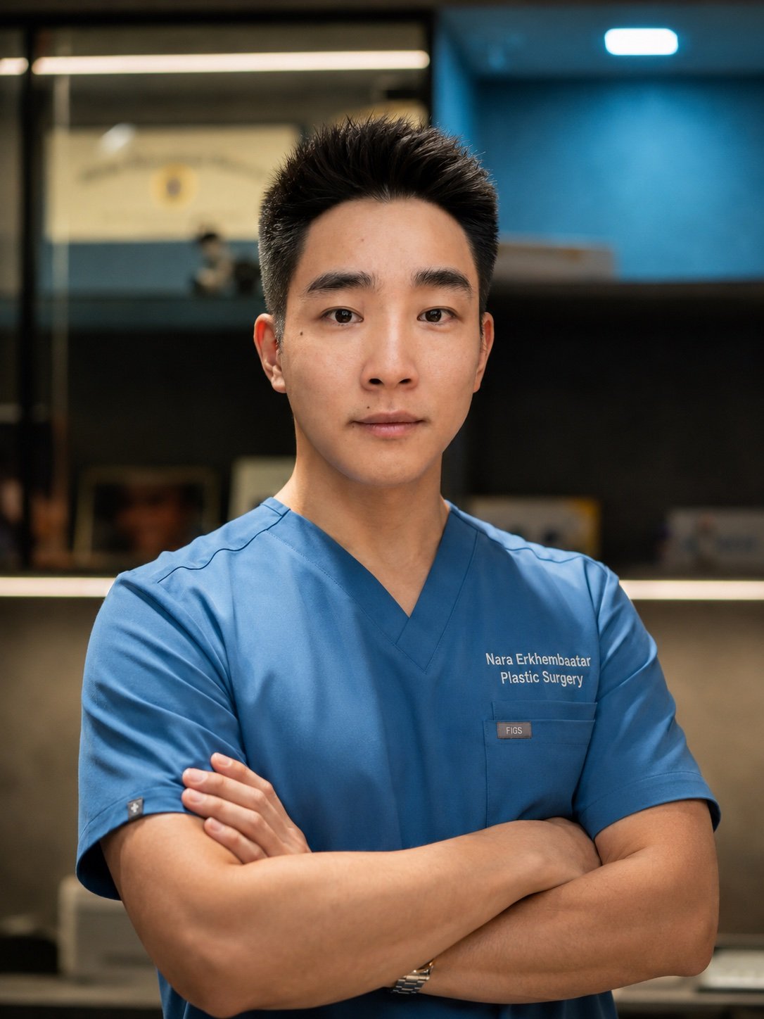 Naranbaatar Erkhembaatar providing an aesthetic treatment at Botox & Filler Lab